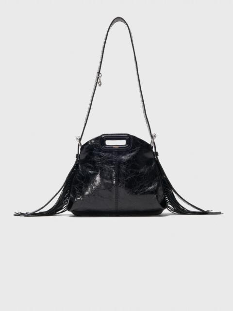 maje Miss M mini cracked leather bag