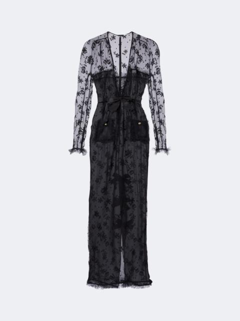 Alessandra Rich Bow-detail lace maxi dress