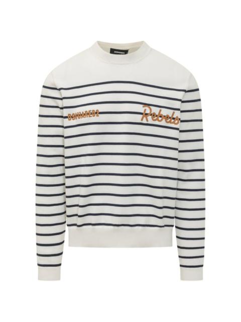 DSQUARED2 striped knit sweater