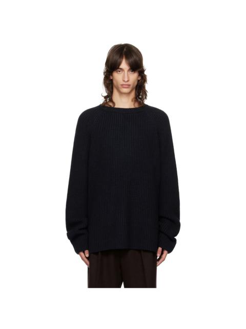 The Frankie Shop Navy Carter Crewneck Sweater