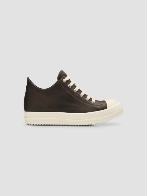 Rick Owens Women's Scarpe Leather Low-Top Sneakers - Black Milk