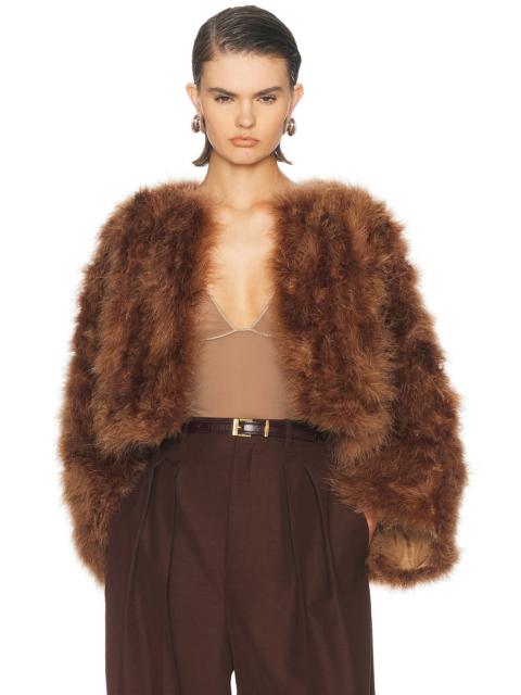 Yves Salomon Feather Cape