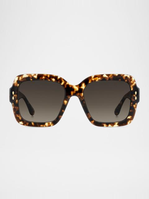 Isabel Marant Oversized Square Acetate Sunglasses