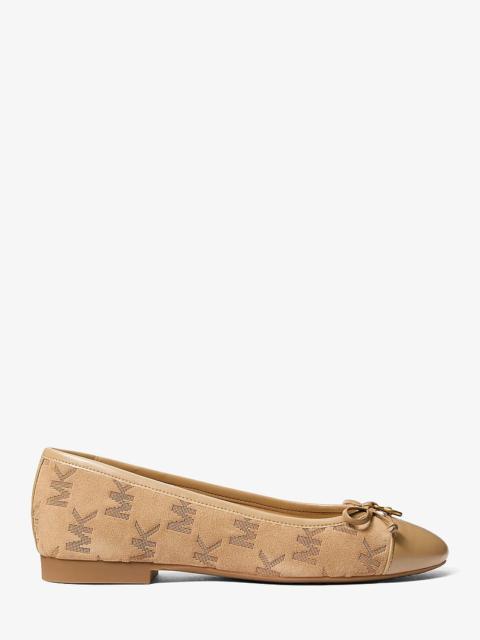 MICHAEL KORS Piper Flex Logo Stitched Suede