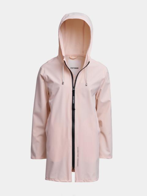 Stockholm Lightweight Zip Matte Raincoat Peach