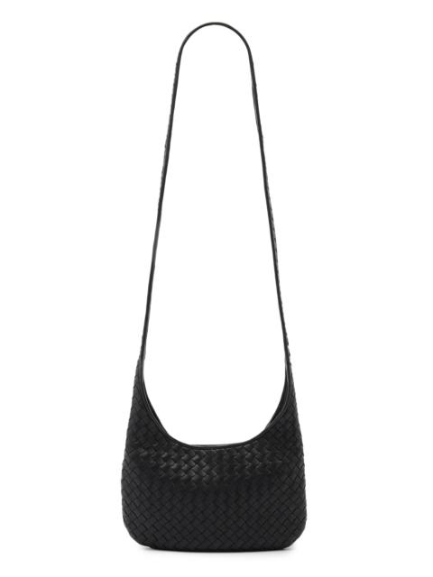 Bottega Veneta Women's Small Veneto Leather Crossbody Bag - Black Silver