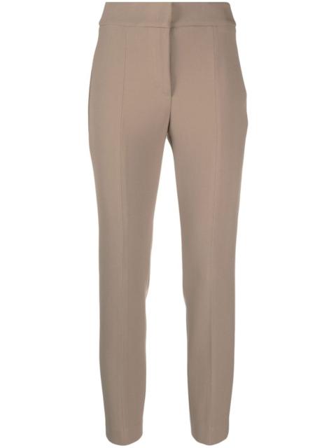 PESERICO cropped slim-fit trousers