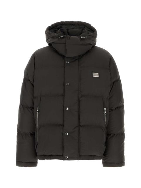 Dolce & Gabbana Dolce & Gabbana Men Slate Nylon Blend Down Jacket