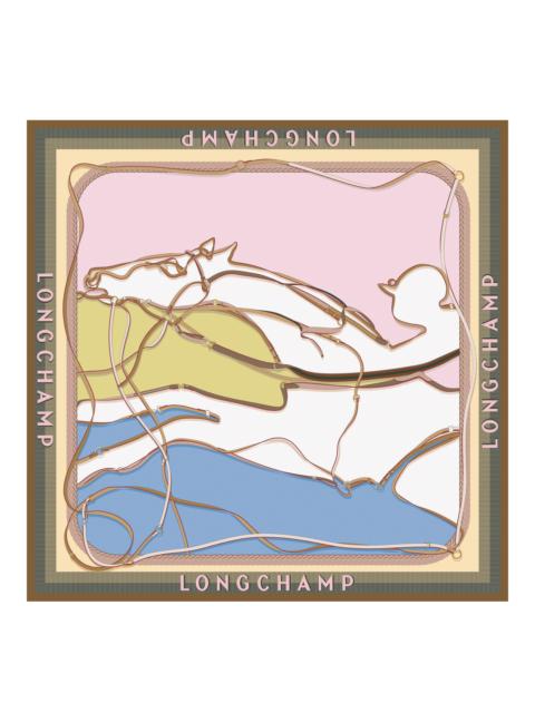 Longchamp A Toute Allure Silk scarf 90