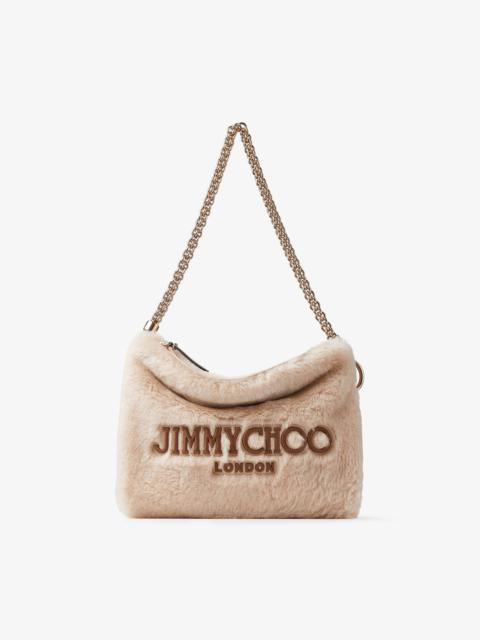 JIMMY CHOO Callie Shoulder
Barley Shearling Shoulder Bag with Jimmy Choo Embroidery