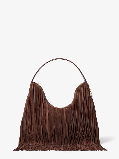 MICHAEL KORS Nayla Medium Suede Hobo Shoulder Bag
