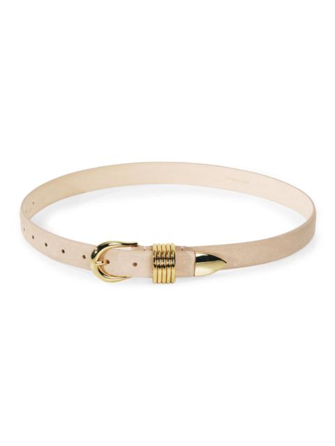 DÉHANCHE Women's Hollyhock Suede Belt - Beige Gold