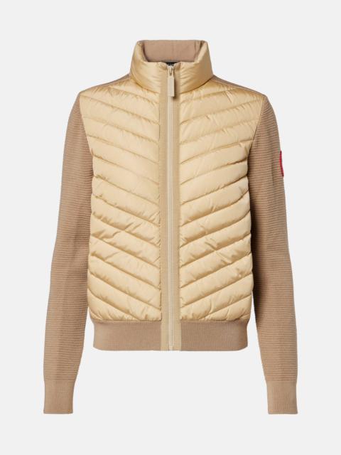 HyBridge down-paneled wool jacket