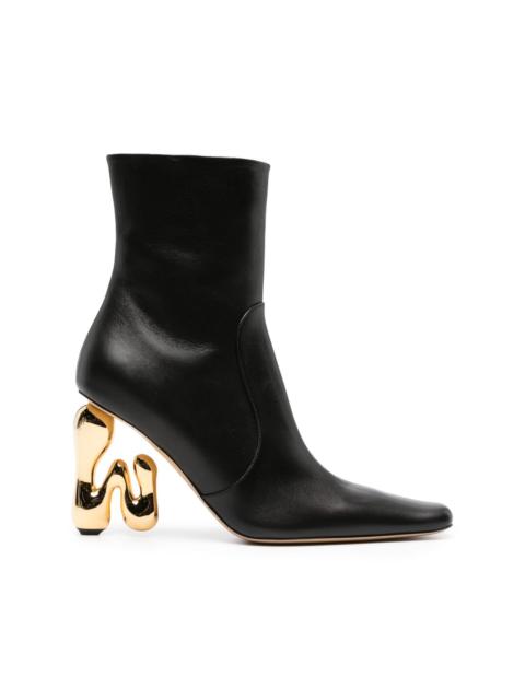 JW Anderson Bubble logo 105mm ankle boots