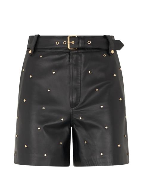 Valentino studded belted shorts