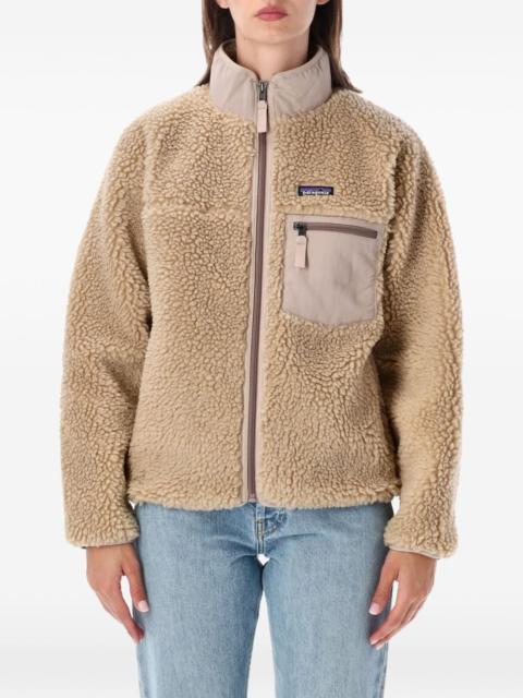 Patagonia fleece-texture zipped jacket