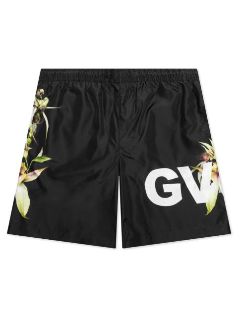 Givenchy LONG SWIMWEAR - BLACK/WHITE/YELLOW