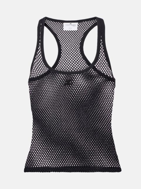 courrèges Scuba cotton mesh tank top