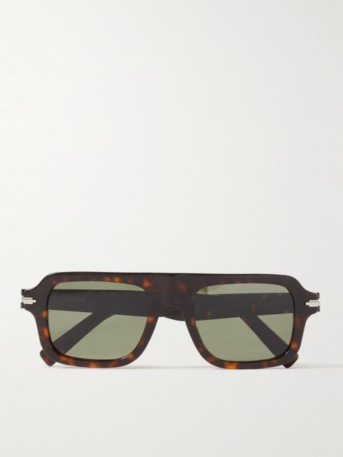 Dior DiorBlackSuit N2I Square-Frame Tortoiseshell Acetate Sunglasses Tortoiseshell