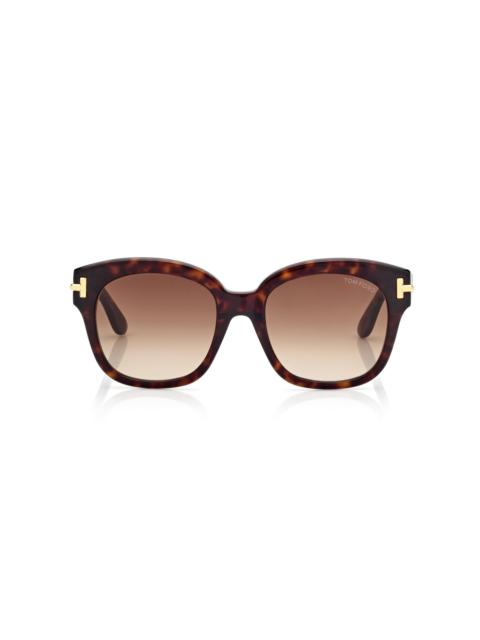 TOM FORD ICON OVERSIZED SQUARE SUNGLASSES