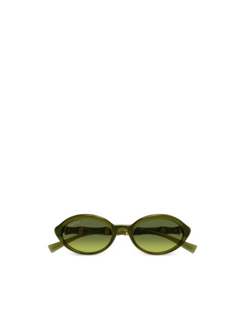GUCCI oval-frame sunglasses