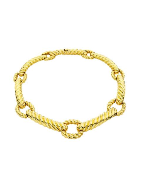 DAVID WEBB Rope Bar Loop Necklace