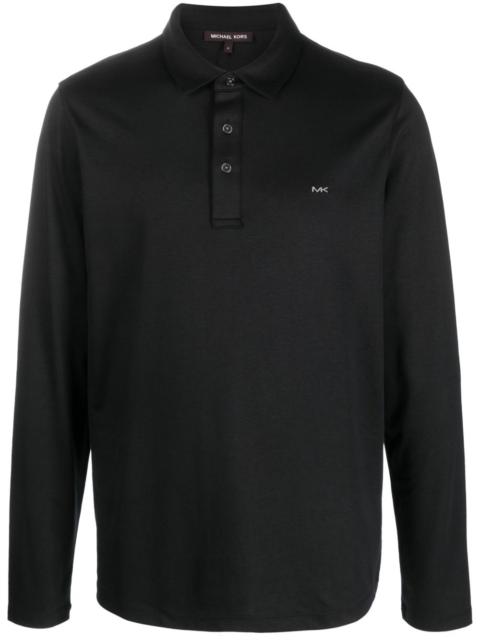 MICHAEL KORS long-sleeve cotton polo shirt