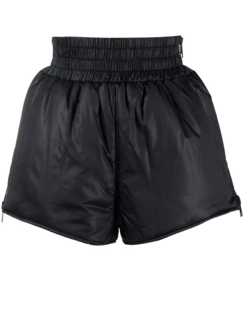 REDValentino side-zip padded shorts
