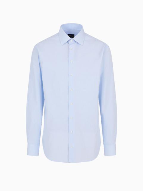 GIORGIO ARMANI Regular-fit shirt made from micro-woven cotton