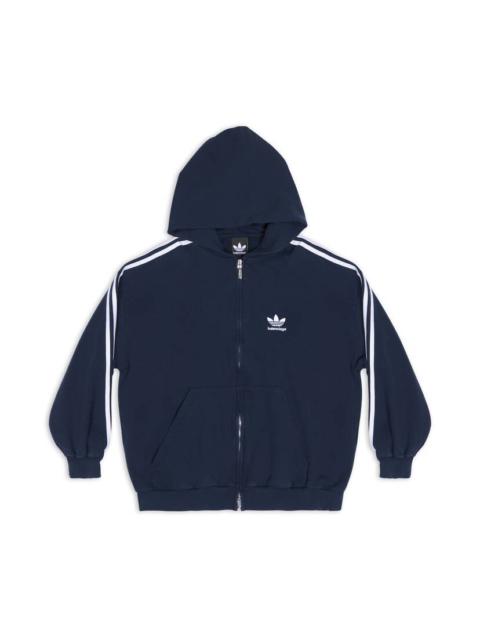 Balenciaga / Adidas Zip-up Hoodie Small Fit in Navy Blue
