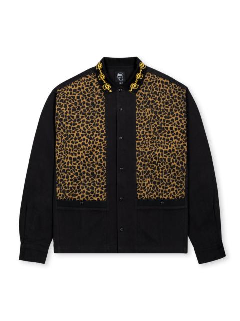 BRAIN DEAD Cheetah Cabana Shirt - Leopard / Black