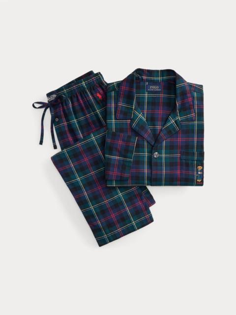 Polo Ralph Lauren Polo Bear Plaid Flannel Pajama Set