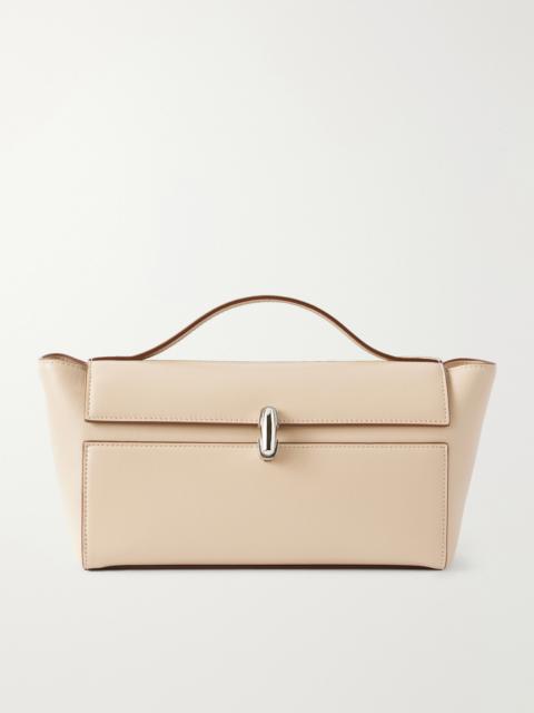 SAVETTE Symmetry Trapeze Pochette Leather Tote