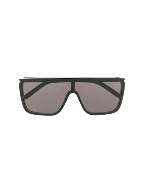 SAINT LAURENT oversized mask sungalsses