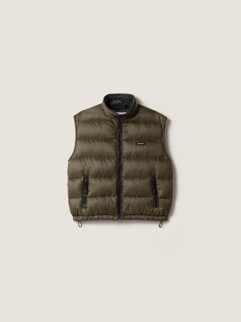 Miu Miu Padded light pongé vest