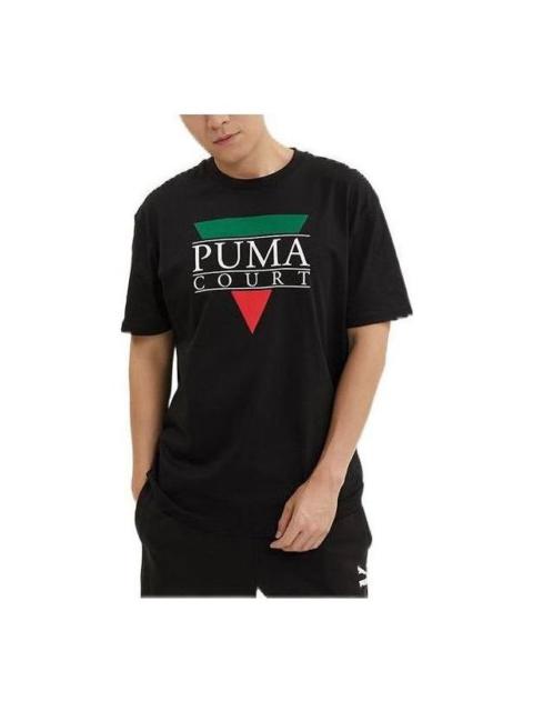 PUMA Tennis Club Graphic Tee 'Black' 536913-01