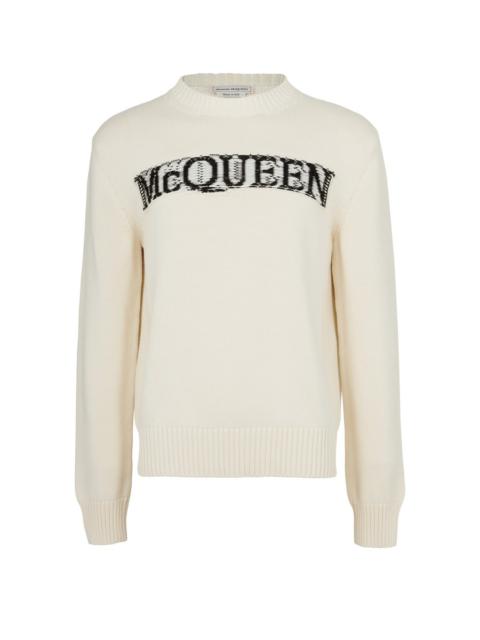 Alexander McQueen Logo crew neck sweater