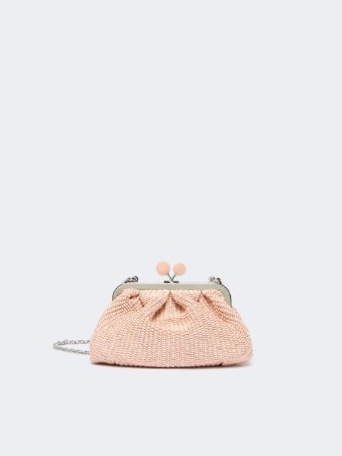 WEEKEND Max Mara PALMAS Small raffia-effect Pasticcino Bag - ANTIQUE ROSE