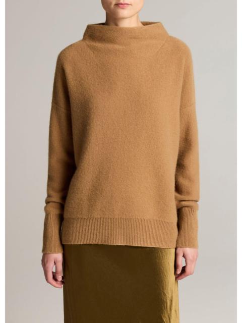 Vince Plush Cashmere Funnel-Neck Sweater