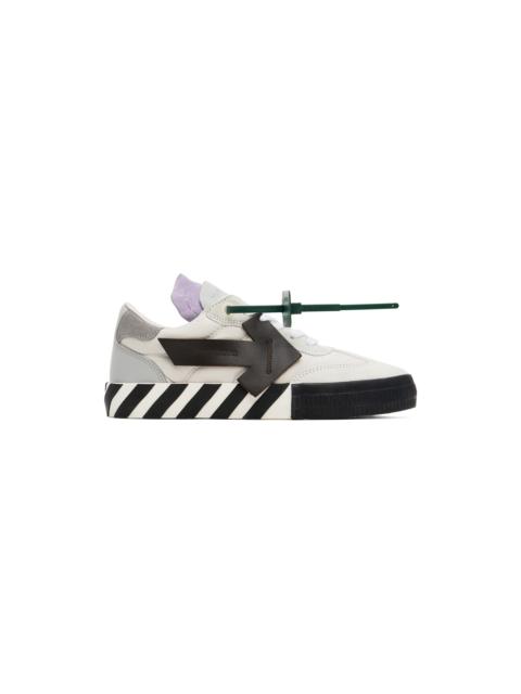 Off-White Gray Floating Arrow Low Vulcanized Sneakers