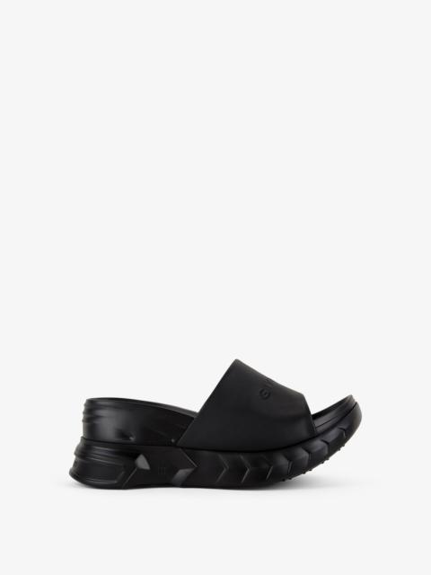 Givenchy MARSHMALLOW WEDGE SANDALS IN LEATHER