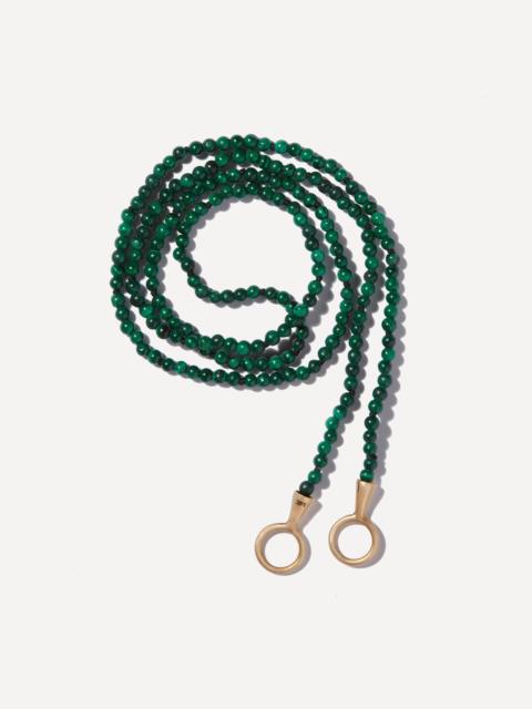 MARLA AARON 14ct Gold Itty Bitty Malachite Strand Necklace