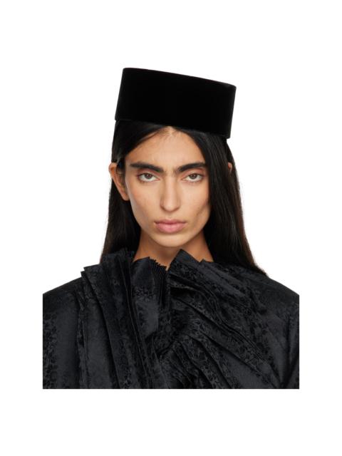 Comme Des Garçons Black Hizume Edition Velour Headband