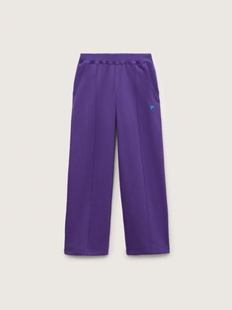 PANGAIA Womens Heavyweight Logo Straight Leg Track Pants - Velvet Dusk