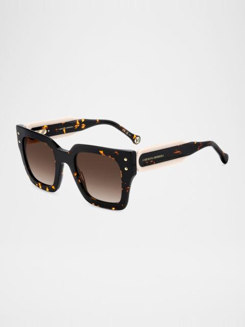 CAROLINA HERRERA Square Acetate Sunglasses