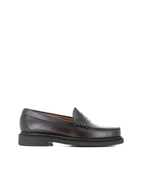 G.H.BASS penny-slot leather loafers