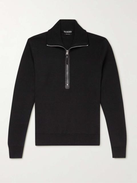 TOM FORD Merino Wool Half-Zip Sweater