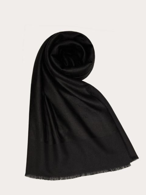 Valentino VLogo Signature Lurex Jacquard Shawl 70x200 cm / 27.5x79 in.