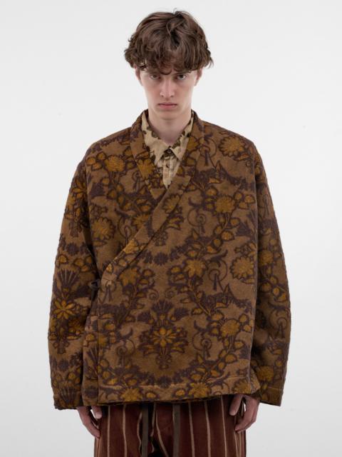 UMA WANG Floral Jacquard Double-Breasted Jacket