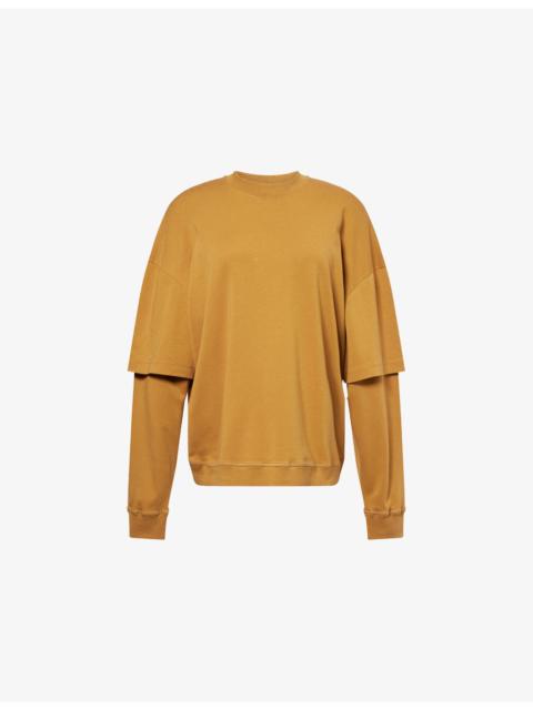 DARKPARK Troy Double-Sleeve Cotton-Jersey Sweatshirt